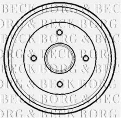 BORG & BECK bbr7138 -  Тормозной барабан